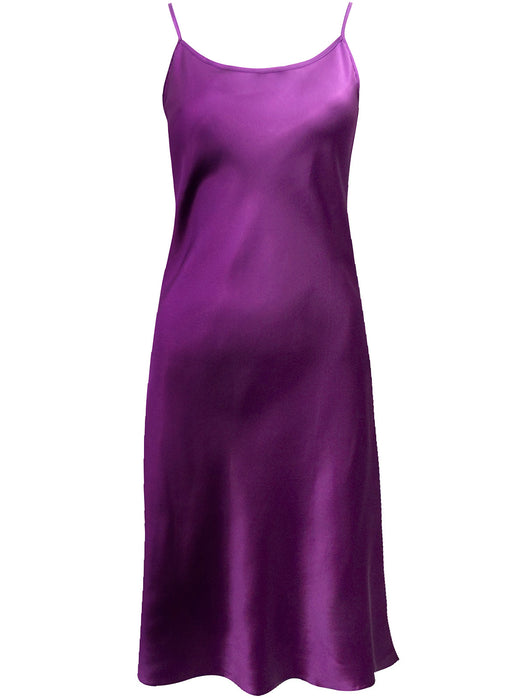 Satin Slip Midi Dress - Free Worldwide Shipping- Sew Royal US