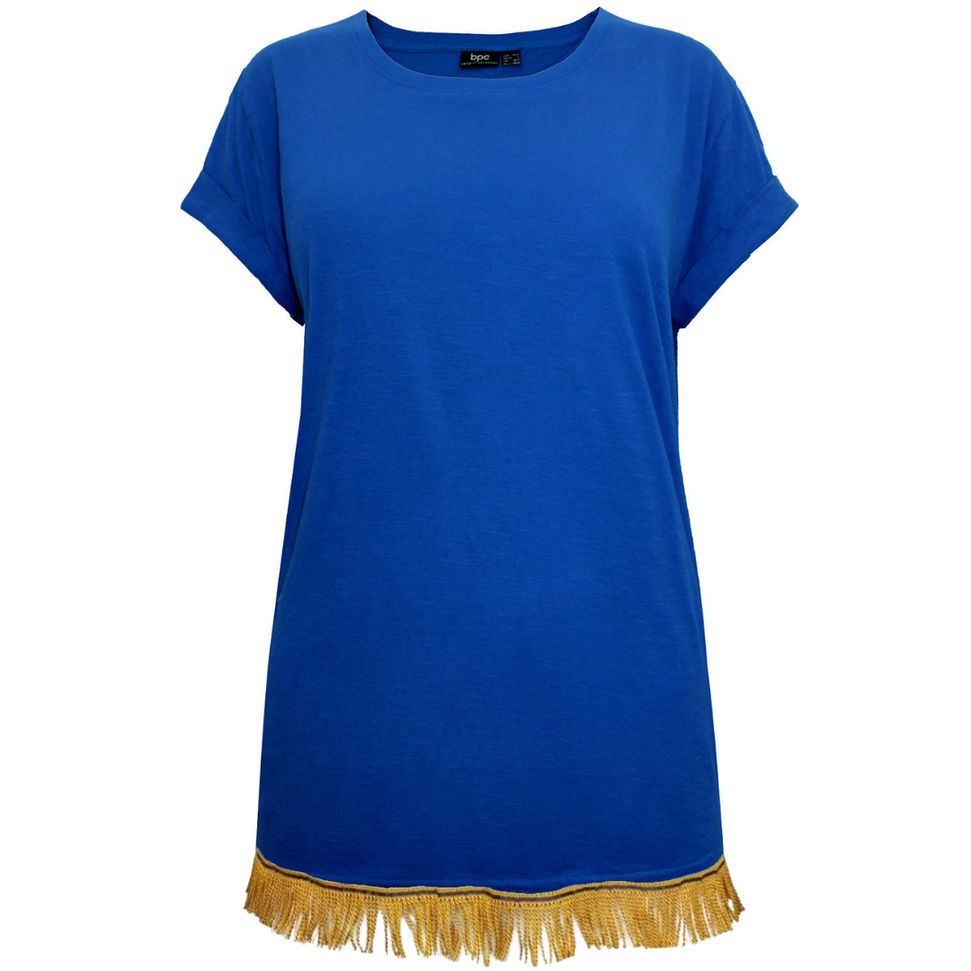 Women's Cotton Turn Up Sleeve T-Shirt