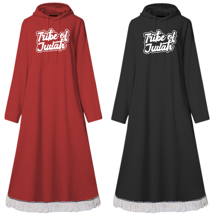 Tribe of Judah Oversized Hooded Maxi Dress