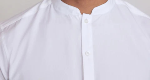 Men’s Plain Premium 100% Cotton Feast Day Shirt with Fringes