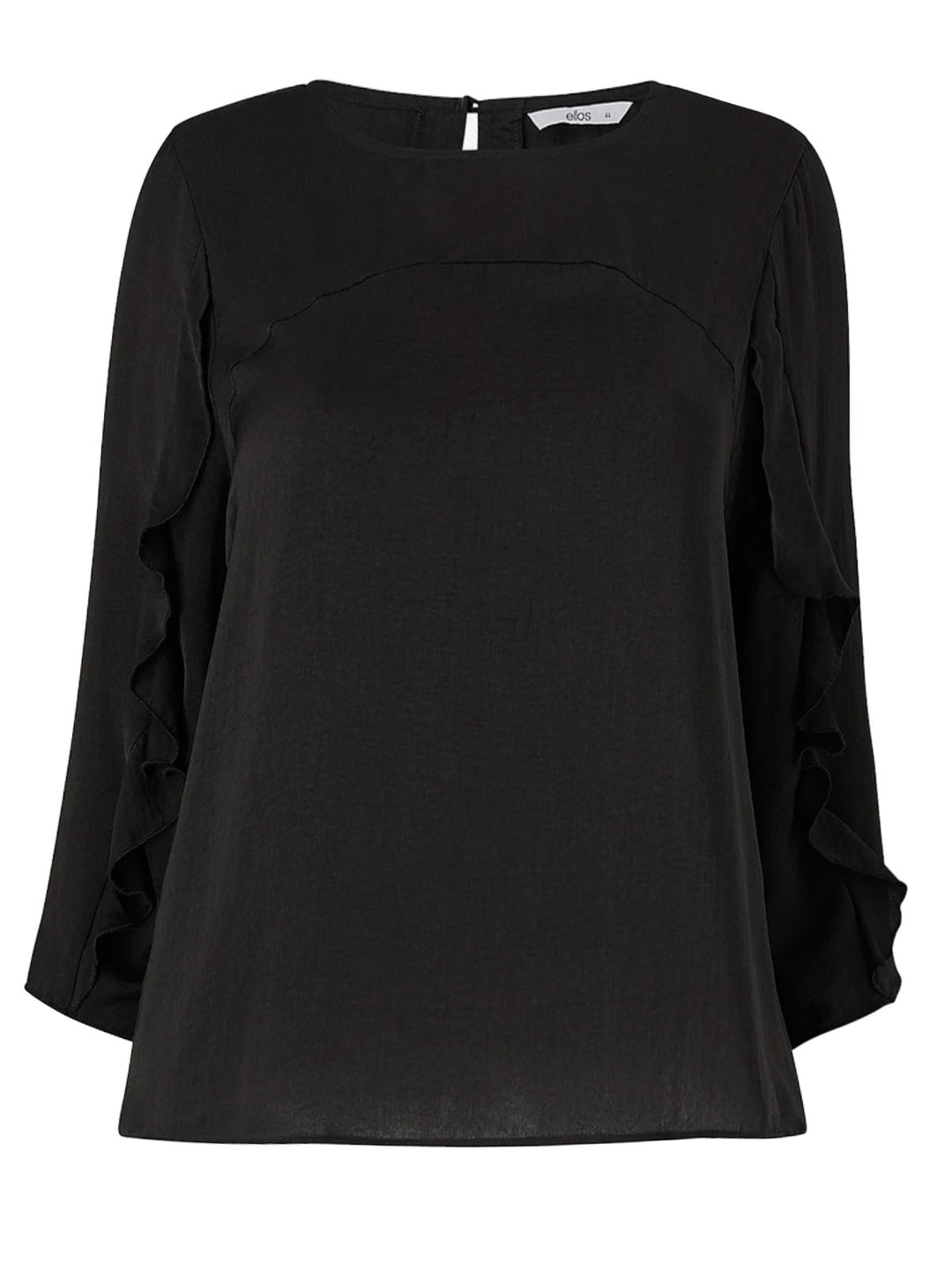 Women's Woven Frill Sleeve Top [PLUS]