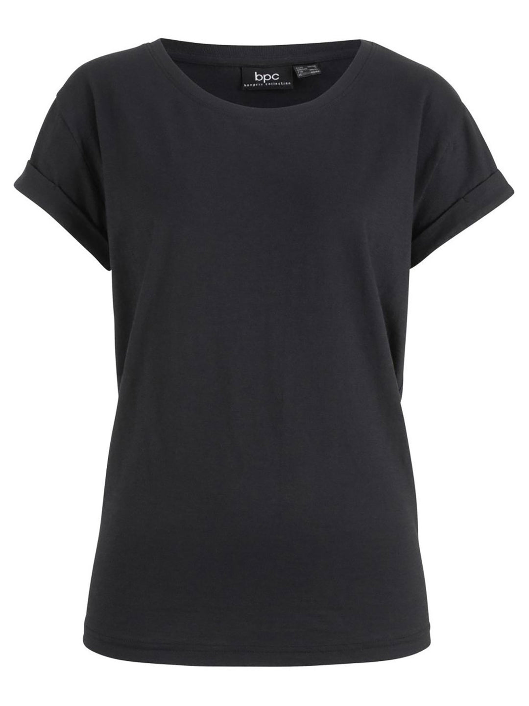 Women's Cotton Turn Up Sleeve T-Shirt