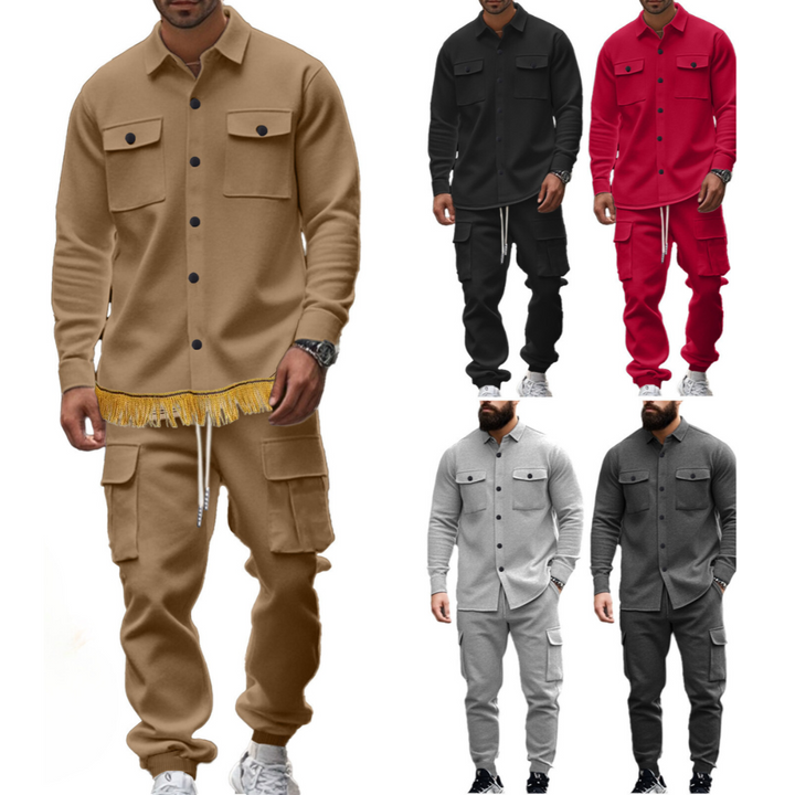 Men's Cargo Jacket and Pants Set