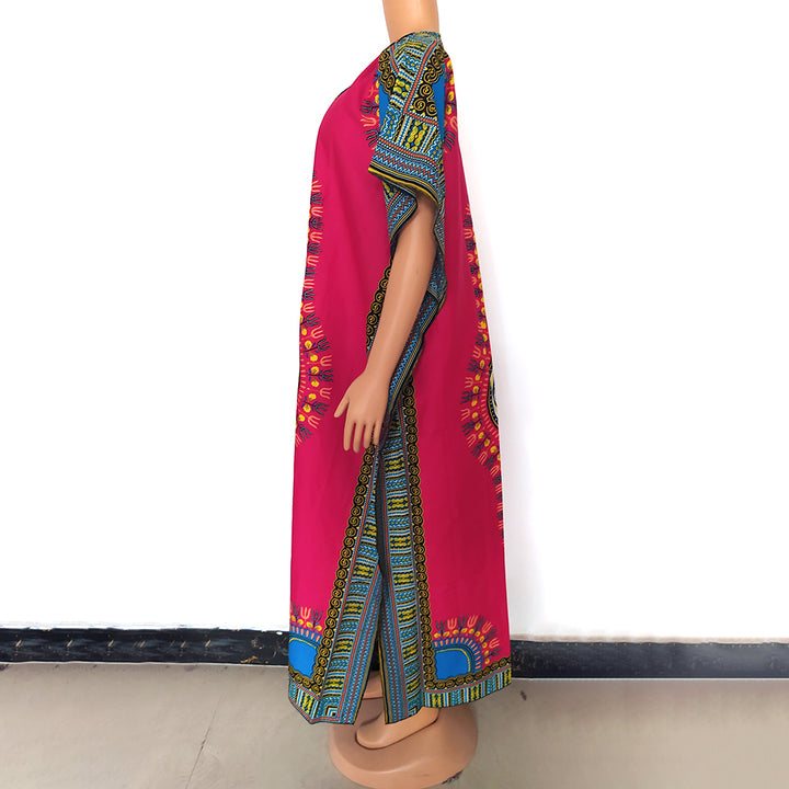 Multicolor Tribal Print Kaftan