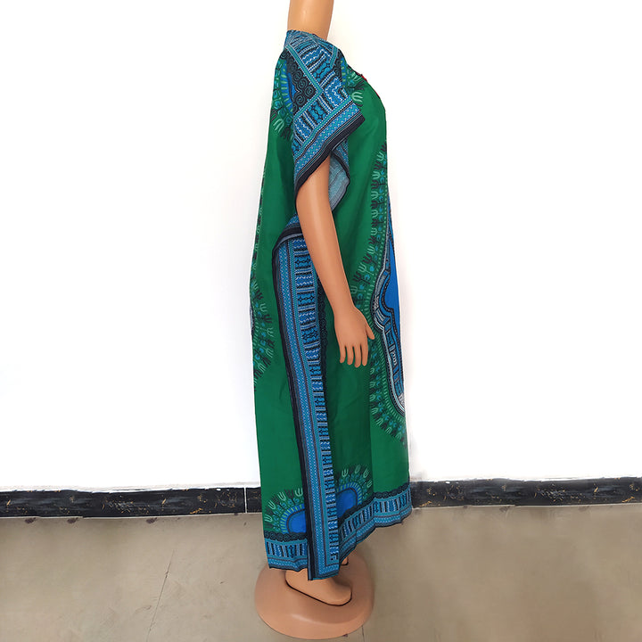 Multicolor Tribal Print Kaftan