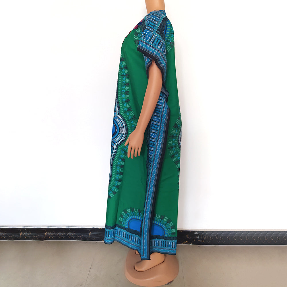 Multicolor Tribal Print Kaftan