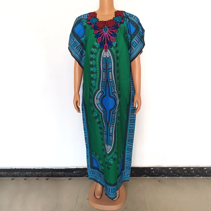 Multicolor Tribal Print Kaftan