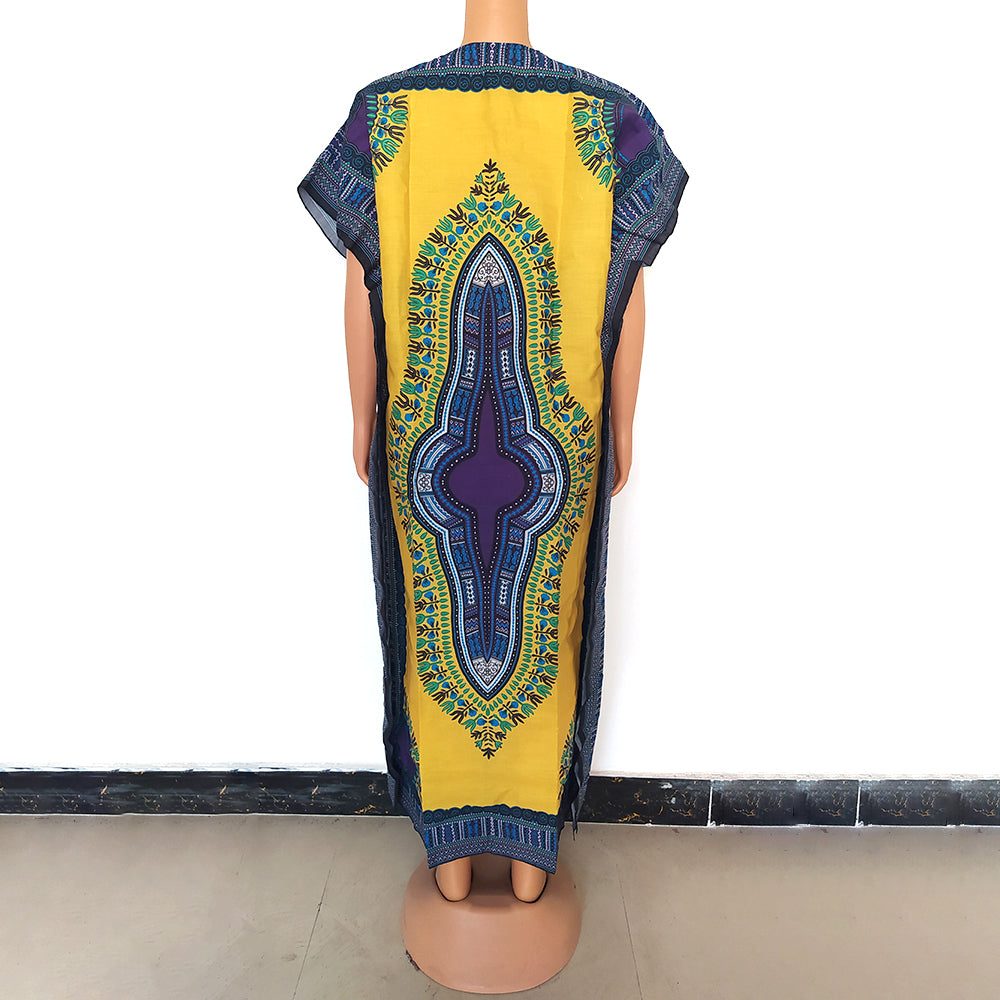 Multicolor Tribal Print Kaftan