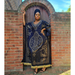 Geometric Print Kaftan Maxi Dress with Headwrap - Free Worldwide Shipping- Sew Royal US