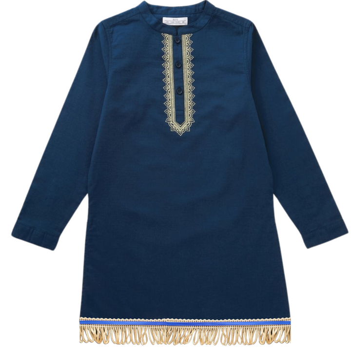 Boys 100% Cotton Feast Day Shirt with Fringes (BUY 2+ GET 20% OFF)