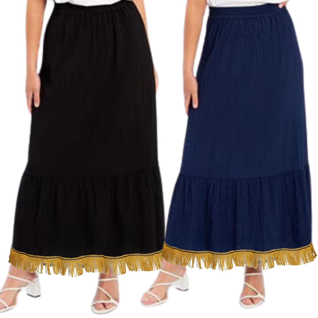 High Waist Tiered Maxi Skirt