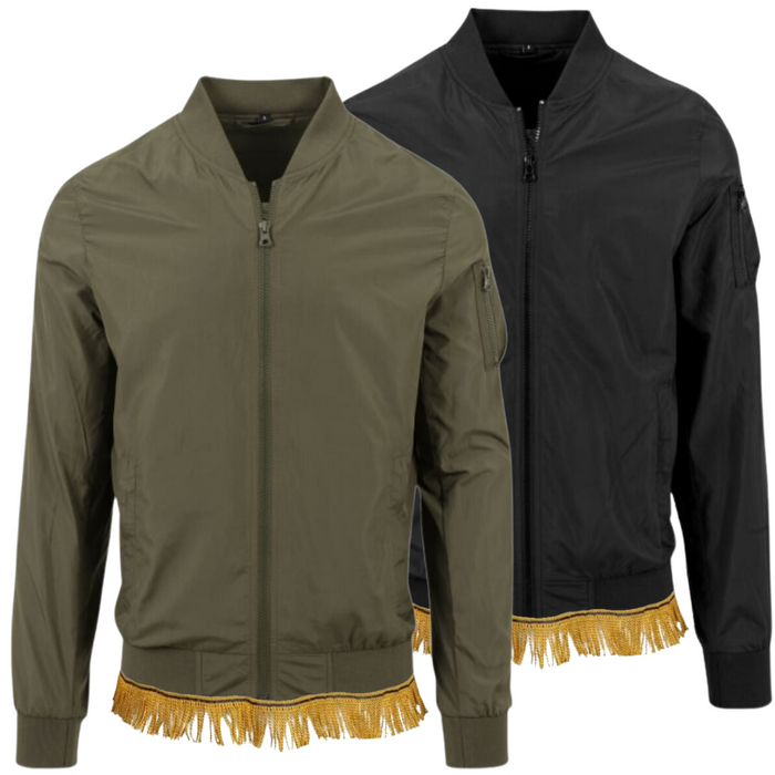 Men's Bomber Jacket with Fringes