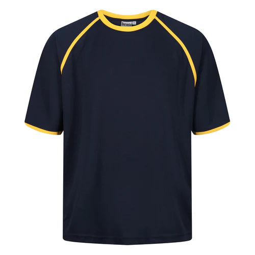 Men's Active Tipped T-Shirt with Fringes