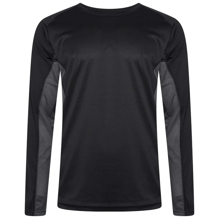 Men's Contrast Fitness Long Sleeve with Fringes