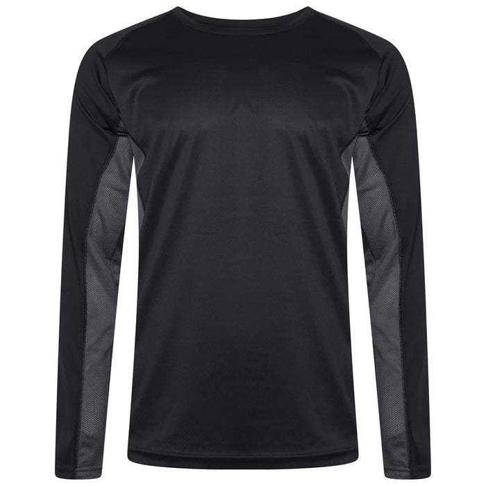 Men's Contrast Fitness Long Sleeve with Fringes