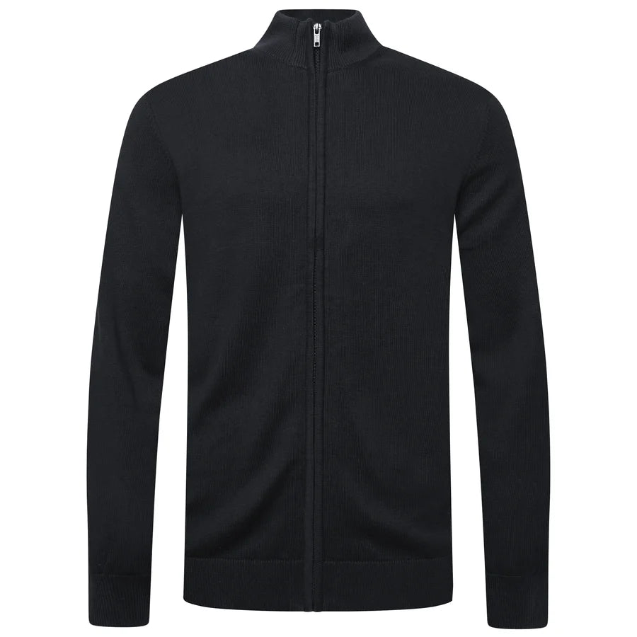 Men's Full Zip 100% Cotton Cardigan with Fringes