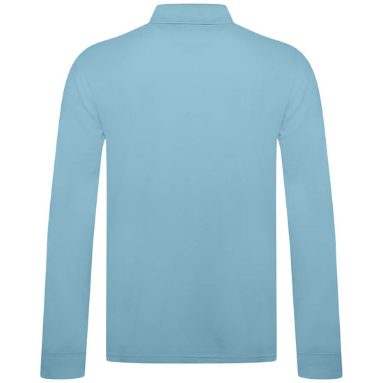 Cotton Long Sleeve Polo with Fringes