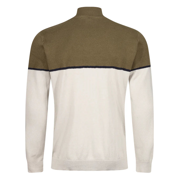 Men's Quarter Zip Sweater with Fringes