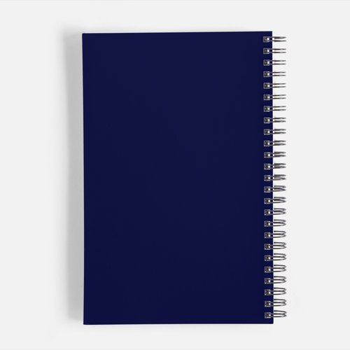 Navy Seek Ye Spiral-Bound Notebook