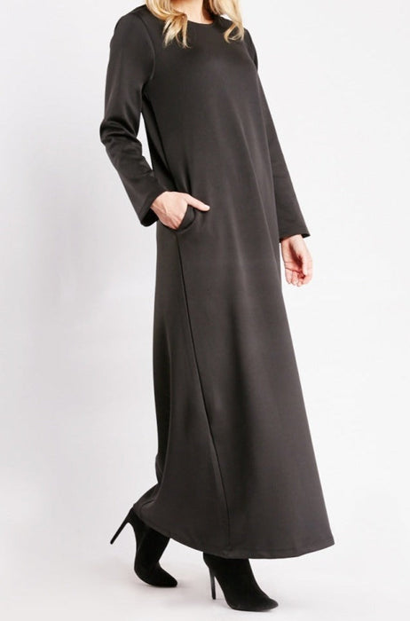 APTTMH Scuba Maxi Dress with Pockets