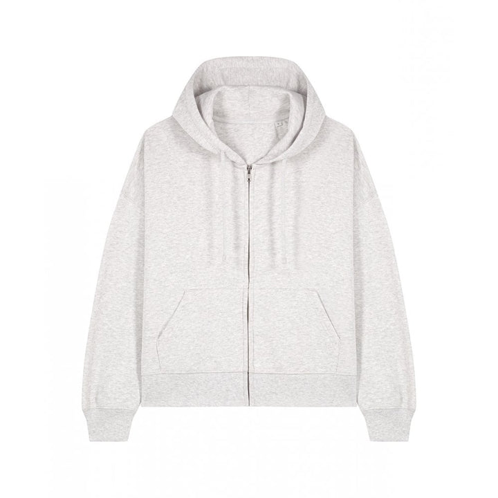 Women's Organic Cotton Zipper Hoodie with Fringes