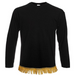 Men's Plain Long Sleeve Fringed T-Shirt - Free Worldwide Shipping- Sew Royal US