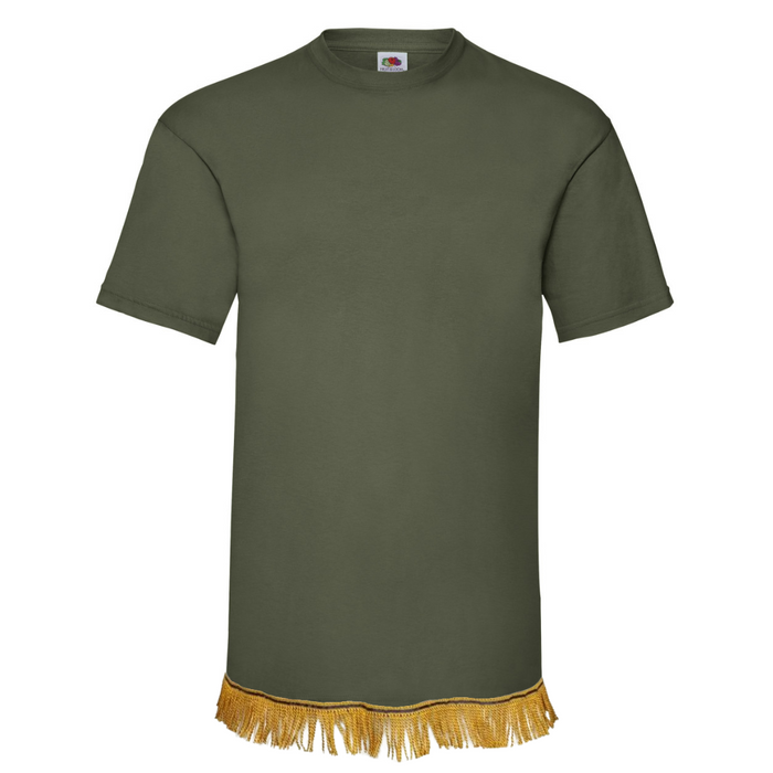 Men's Plain Short Sleeve Fringed T-Shirt - Free Worldwide Shipping- Sew Royal US